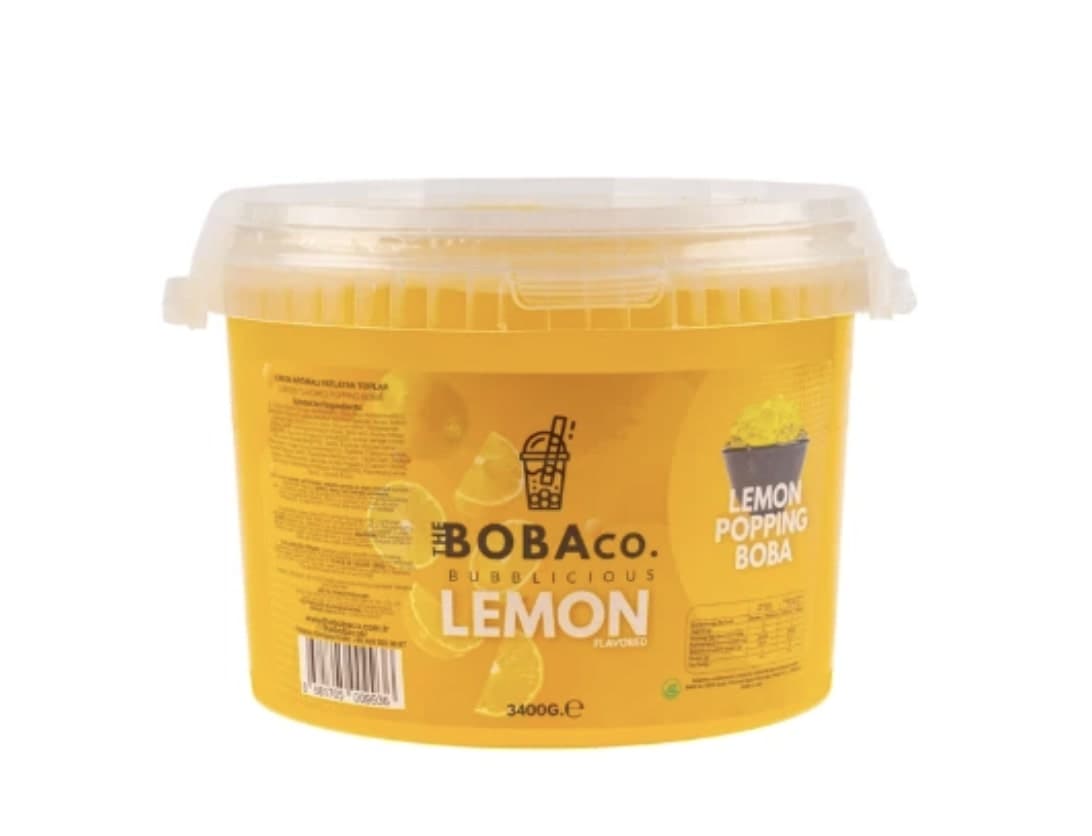 Bubble Tea Boba Limon Aromalı 3,4kg