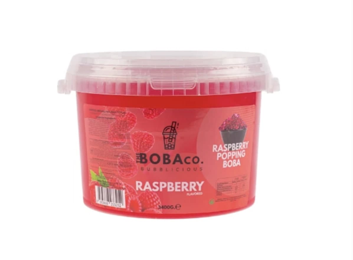 Bubble Tea Boba Ahududu Aromalı 3,4Kg
