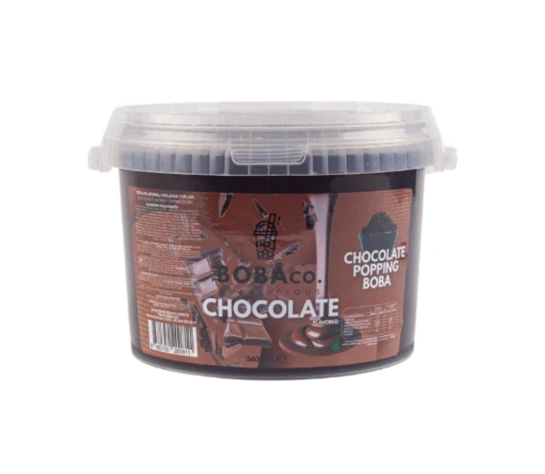 Bubble Tea Popping Boba Çikolata Aromalı 3,4kg