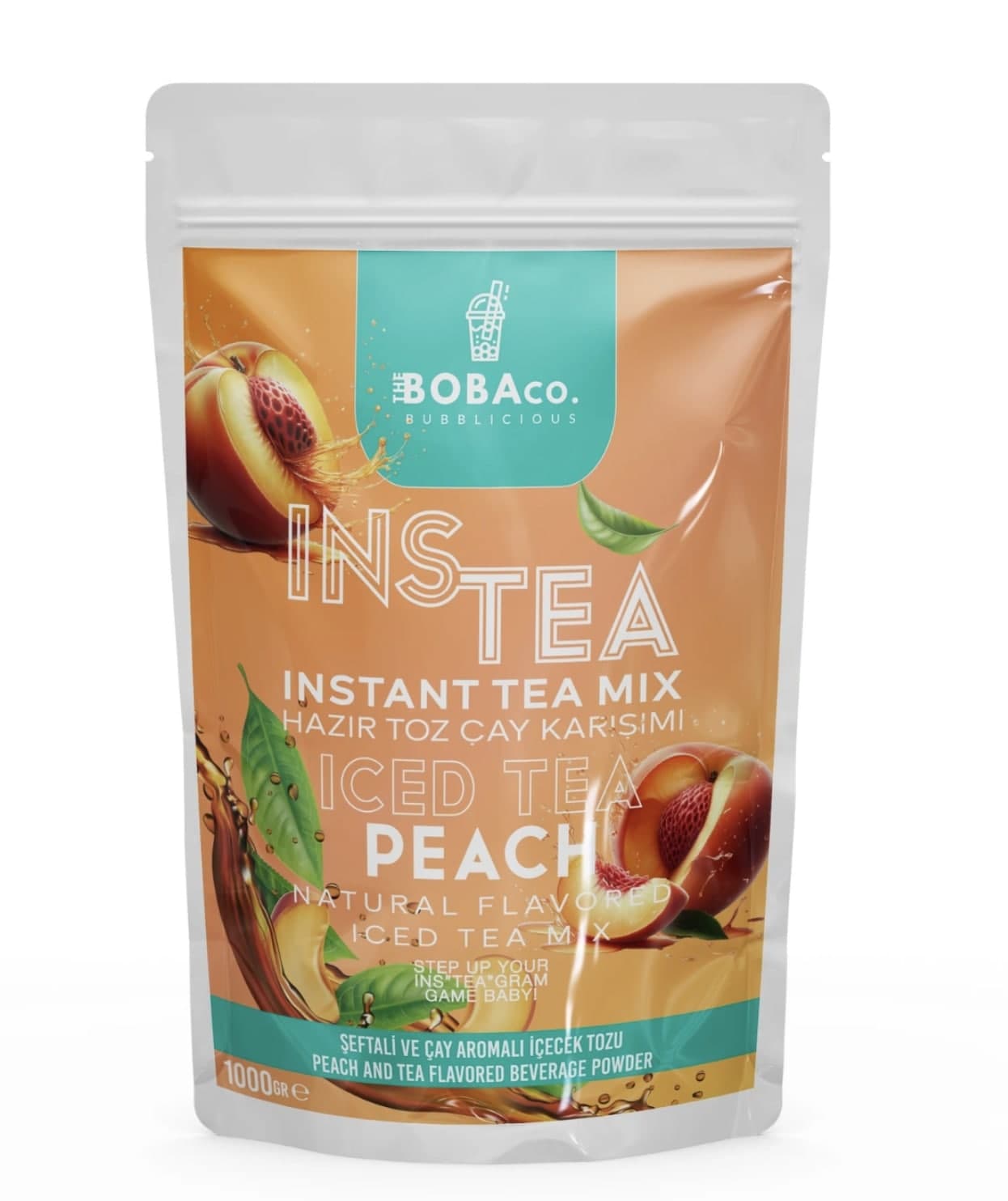 Instea Peach – Siyah Çay ve Şeftalili Soğuk Çay Karışımı 1Kg