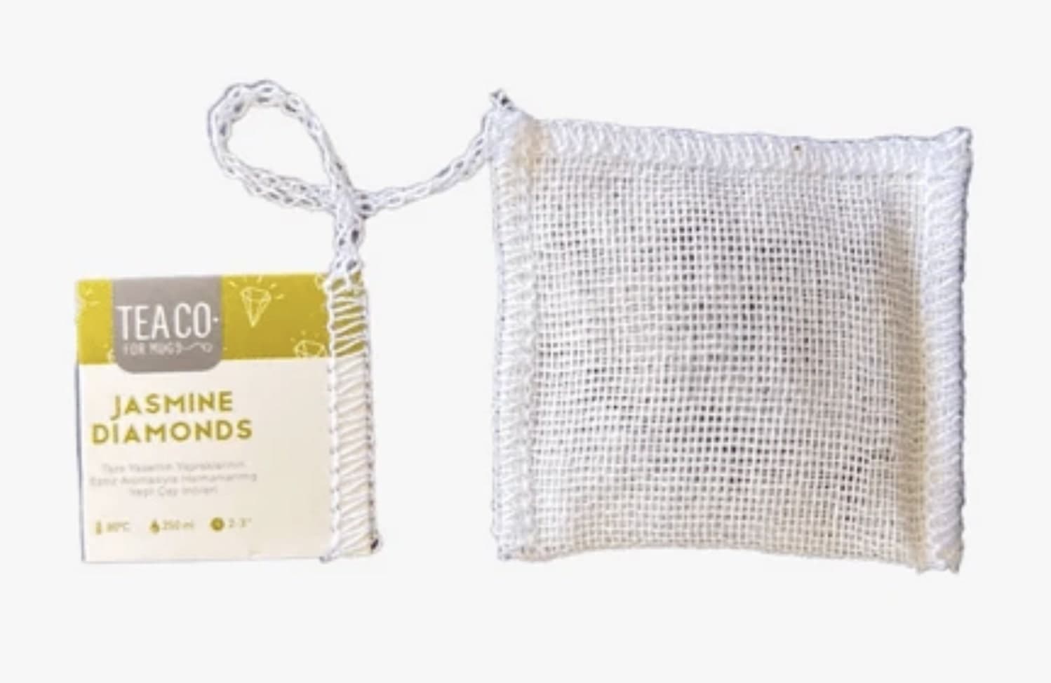 Müslin Çay Poşeti Jasmine Diamonds – Yaseminli Yeşil Çay 100x2G