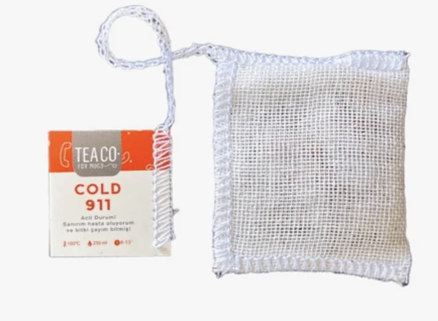 MÜSLİN ÇAY POŞETİ COLD 911 – PORTAKAL VE OKALİPTUSLU BİTKİ ÇAYI 100x2Gr